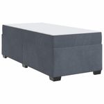 Casa si Gradina - Mobilier - Paturi si accesorii - Paturi - Cadru de pat cu saltea Altele Gri inchis 90 x 190 cm Catifea - Infinity.ro