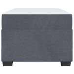 Casa si Gradina - Mobilier - Paturi si accesorii - Paturi - Cadru de pat cu saltea Altele Gri inchis 90 x 190 cm Catifea - Infinity.ro