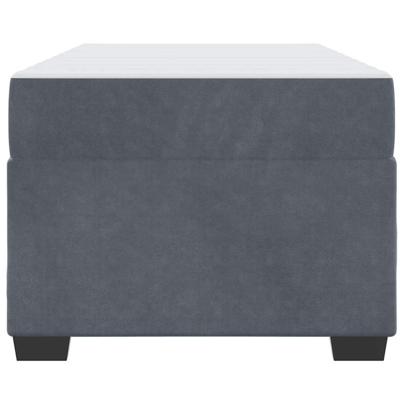 Casa si Gradina - Mobilier - Paturi si accesorii - Paturi - Cadru de pat cu saltea Altele Gri inchis 90 x 190 cm Catifea - Infinity.ro