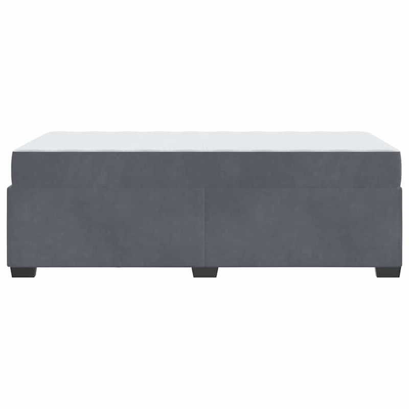 Casa si Gradina - Mobilier - Paturi si accesorii - Paturi - Cadru de pat cu saltea Altele Gri inchis 90 x 190 cm Catifea - Infinity.ro