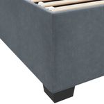 Casa si Gradina - Mobilier - Paturi si accesorii - Paturi - Cadru de pat cu saltea Altele Gri inchis 90 x 190 cm Catifea - Infinity.ro