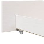 Casa si Gradina - Mobilier - Paturi si accesorii - Paturi - Cadru de pat cu sertar cu headboard cu depozitare Alb 180 x 200 cm Lemn masiv - Infinity.ro