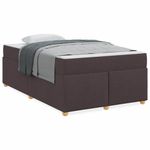 Casa si Gradina - Mobilier - Paturi si accesorii - Paturi - Cadru de pat cu saltea Altele Maro inchis 120 x 200 cm tesatura - Infinity.ro