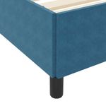 Casa si Gradina - Mobilier - Paturi si accesorii - Paturi - Cadru de pat Altele Albastru inchis si alb 120 x 200 cm Catifea - Infinity.ro