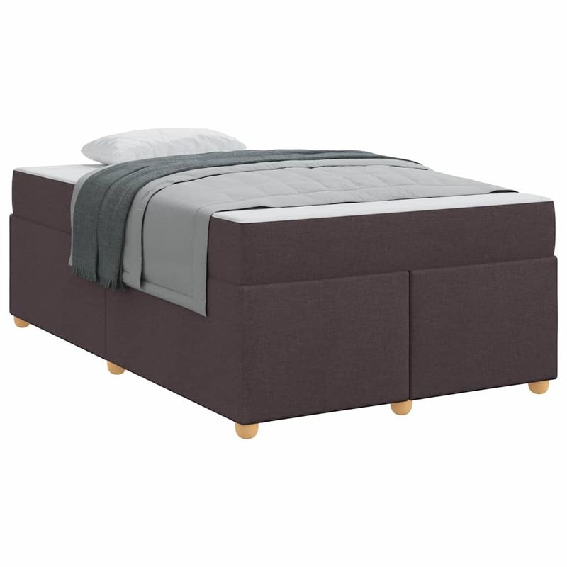 Casa si Gradina - Mobilier - Paturi si accesorii - Paturi - Cadru de pat cu saltea Altele Maro inchis 120 x 200 cm tesatura - Infinity.ro