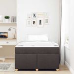 Casa si Gradina - Mobilier - Paturi si accesorii - Paturi - Cadru de pat cu saltea Altele Maro inchis 120 x 200 cm tesatura - Infinity.ro
