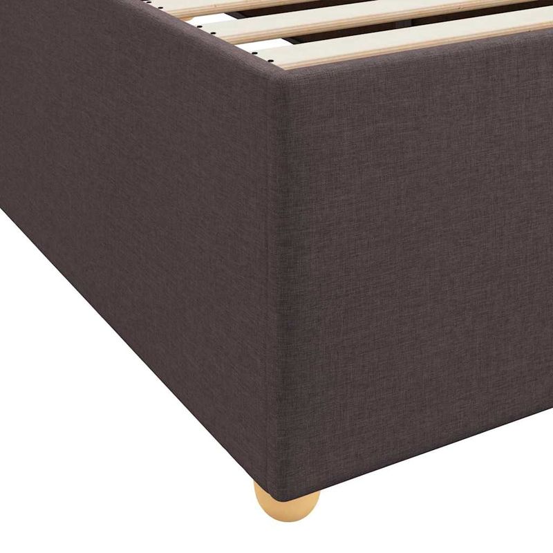 Casa si Gradina - Mobilier - Paturi si accesorii - Paturi - Cadru de pat cu saltea Altele Maro inchis 120 x 200 cm tesatura - Infinity.ro