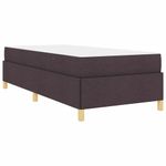 Casa si Gradina - Mobilier - Paturi si accesorii - Paturi - Pat cu arcuri Altele Maro inchis si Alb 90 x 200 cm tesatura - Infinity.ro