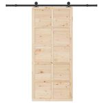 Casa si Gradina - Constructii - Usi interior, exterior si garaj - Usi interior - Usa glisanta Maro 100 x 208 cm Lemn masiv de pin - Infinity.ro