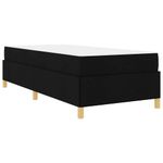 Casa si Gradina - Mobilier - Paturi si accesorii - Paturi - Pat cu arcuri Altele Negru si Alb 90 x 190 cm tesatura - Infinity.ro