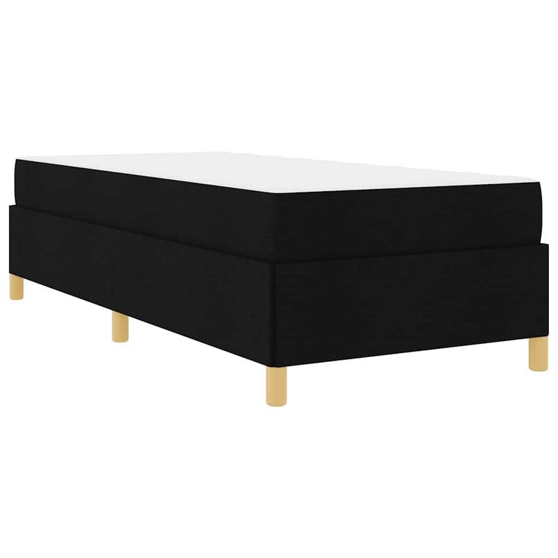 Casa si Gradina - Mobilier - Paturi si accesorii - Paturi - Pat cu arcuri Altele Negru si Alb 90 x 190 cm tesatura - Infinity.ro