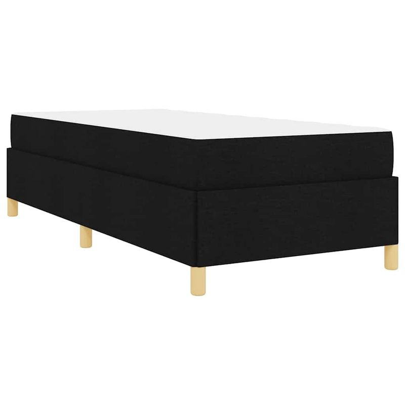 Casa si Gradina - Mobilier - Paturi si accesorii - Paturi - Pat cu arcuri Altele Negru si Alb 90 x 190 cm tesatura - Infinity.ro