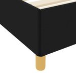Casa si Gradina - Mobilier - Paturi si accesorii - Paturi - Pat cu arcuri Altele Negru si Alb 90 x 190 cm tesatura - Infinity.ro