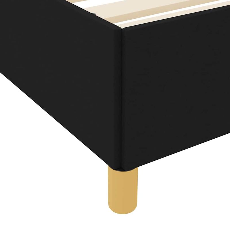 Casa si Gradina - Mobilier - Paturi si accesorii - Paturi - Pat cu arcuri Altele Negru si Alb 90 x 190 cm tesatura - Infinity.ro