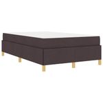 Casa si Gradina - Mobilier - Paturi si accesorii - Paturi - Pat cu arcuri Altele Maro inchis si Alb 120 x 190 cm tesatura - Infinity.ro