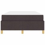 Casa si Gradina - Mobilier - Paturi si accesorii - Paturi - Pat cu arcuri Altele Maro inchis si Alb 120 x 190 cm tesatura - Infinity.ro