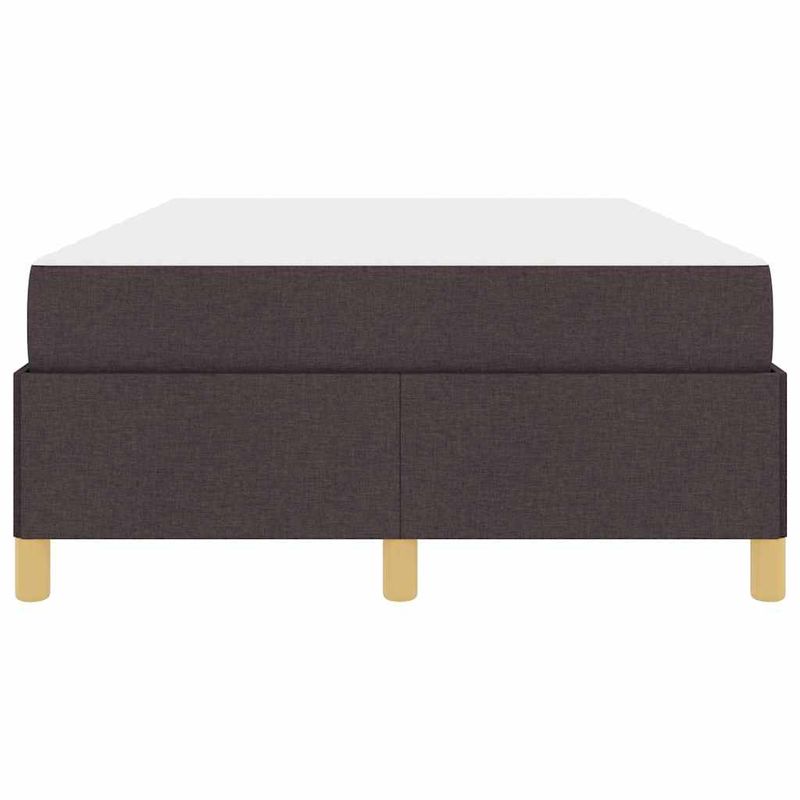 Casa si Gradina - Mobilier - Paturi si accesorii - Paturi - Pat cu arcuri Altele Maro inchis si Alb 120 x 190 cm tesatura - Infinity.ro
