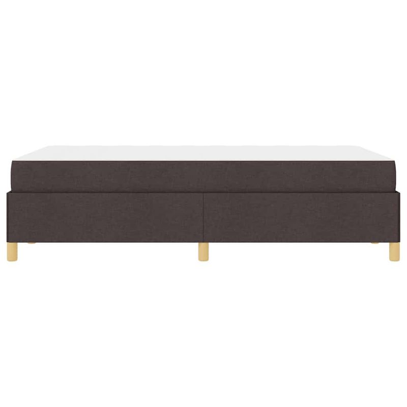 Casa si Gradina - Mobilier - Paturi si accesorii - Paturi - Pat cu arcuri Altele Maro inchis si Alb 120 x 190 cm tesatura - Infinity.ro