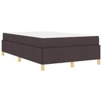 Casa si Gradina - Mobilier - Paturi si accesorii - Paturi - Pat cu arcuri Altele Maro inchis si Alb 120 x 190 cm tesatura - Infinity.ro
