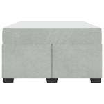 Casa si Gradina - Mobilier - Paturi si accesorii - Paturi - Cadru de pat cu saltea Altele Gri deschis 120 x 190 cm Catifea - Infinity.ro