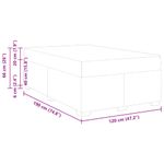 Casa si Gradina - Mobilier - Paturi si accesorii - Paturi - Cadru de pat cu saltea Altele Gri deschis 120 x 190 cm Catifea - Infinity.ro