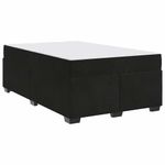 Casa si Gradina - Mobilier - Paturi si accesorii - Paturi - Cadru de pat cu saltea Altele Negru 120 x 200 cm Catifea - Infinity.ro