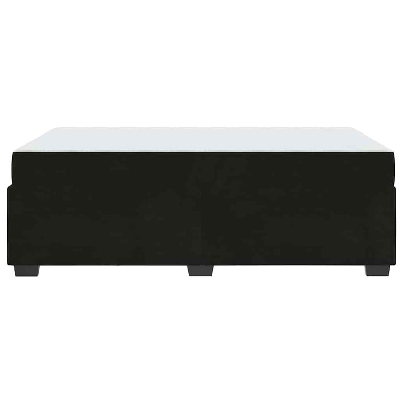 Casa si Gradina - Mobilier - Paturi si accesorii - Paturi - Cadru de pat cu saltea Altele Negru 120 x 200 cm Catifea - Infinity.ro