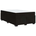 Casa si Gradina - Mobilier - Paturi si accesorii - Paturi - Cadru de pat cu saltea Altele Negru 120 x 200 cm Catifea - Infinity.ro