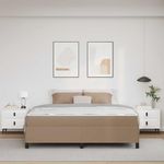 Casa si Gradina - Mobilier - Paturi si accesorii - Paturi - Cadru de pat cu saltea Cappuccino 180 x 200 cm - Infinity.ro