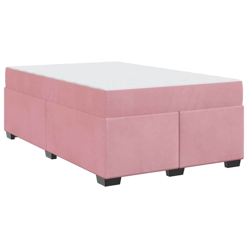 Casa si Gradina - Mobilier - Paturi si accesorii - Paturi - Cadru de pat cu saltea Altele Roz 120 x 200 cm Catifea - Infinity.ro