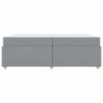 Casa si Gradina - Mobilier - Paturi si accesorii - Paturi - Cadru de pat cu saltea Altele Gri deschis 200 x 200 cm tesatura - Infinity.ro
