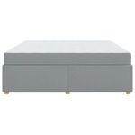 Casa si Gradina - Mobilier - Paturi si accesorii - Paturi - Cadru de pat cu saltea Altele Gri deschis 200 x 200 cm tesatura - Infinity.ro