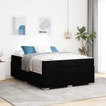 Casa si Gradina - Mobilier - Paturi si accesorii - Paturi - Cadru de pat Negru 140 x 200 cm tesatura - Infinity.ro