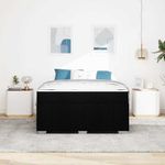 Casa si Gradina - Mobilier - Paturi si accesorii - Paturi - Cadru de pat Negru 140 x 200 cm tesatura - Infinity.ro
