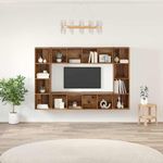 Casa si Gradina - Mobilier - Comode si corpuri - Comode - Set comoda TV 4 pcs Maro 37 x 37 x 142.5 cm Lemn compozit - Infinity.ro