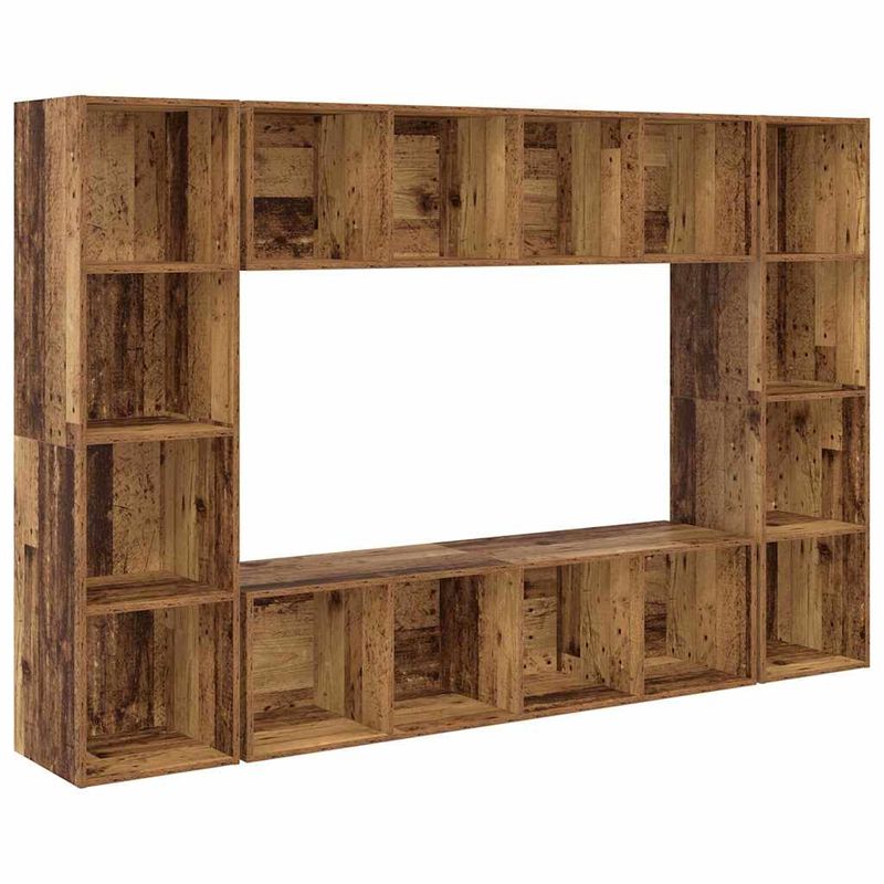 Casa si Gradina - Mobilier - Comode si corpuri - Comode - Set comoda TV 4 pcs Maro 37 x 37 x 142.5 cm Lemn compozit - Infinity.ro