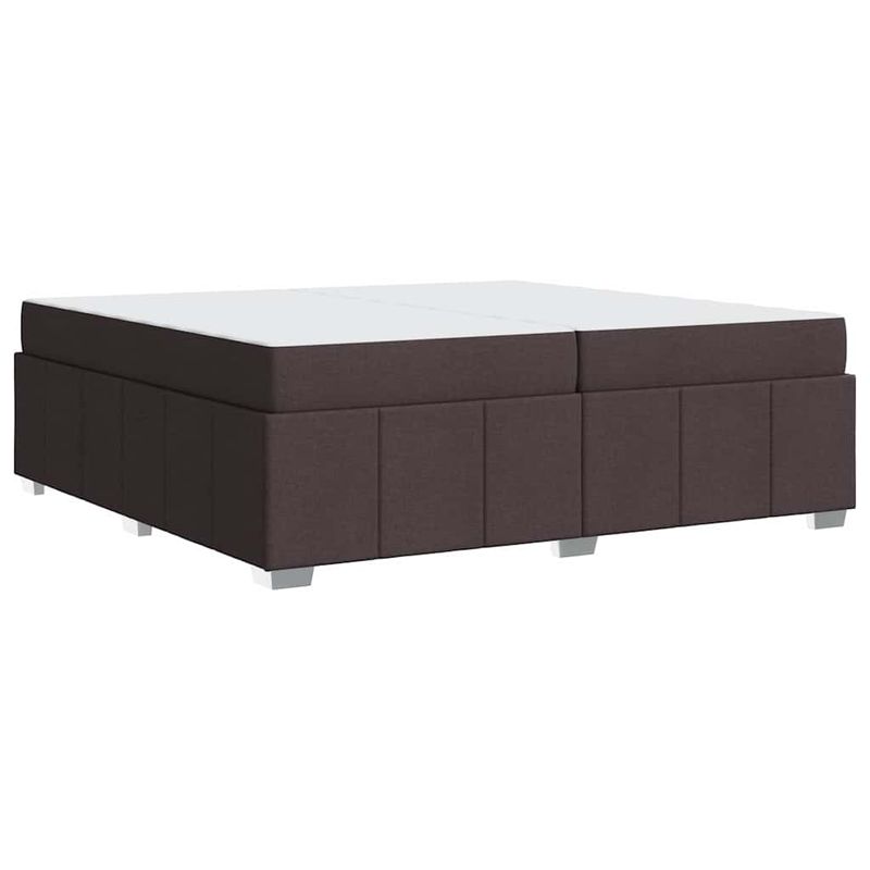 Casa si Gradina - Mobilier - Paturi si accesorii - Paturi - Cadru de pat Maro inchis 200 x 200 cm tesatura - Infinity.ro