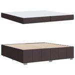 Casa si Gradina - Mobilier - Paturi si accesorii - Paturi - Cadru de pat Maro inchis 200 x 200 cm tesatura - Infinity.ro