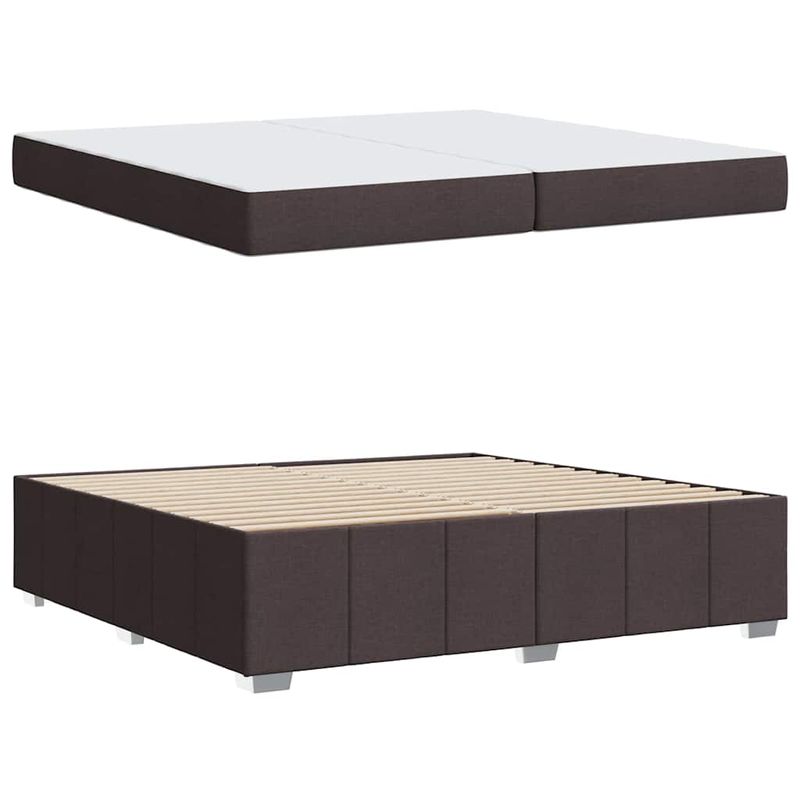 Casa si Gradina - Mobilier - Paturi si accesorii - Paturi - Cadru de pat Maro inchis 200 x 200 cm tesatura - Infinity.ro