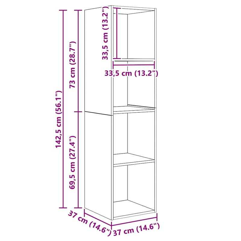 Casa si Gradina - Mobilier - Comode si corpuri - Comode - Set comoda TV 4 pcs Maro 37 x 37 x 142.5 cm Lemn compozit - Infinity.ro