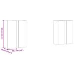 Casa si Gradina - Mobilier - Comode si corpuri - Comode - Set comoda TV 4 pcs stejar artizanal 30.5 x 30 x 90 cm PAL - Infinity.ro