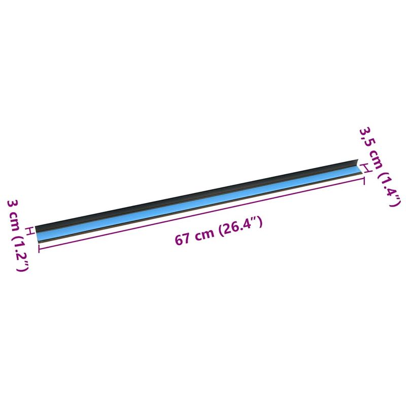 Casa si Gradina - Constructii - Materiale constructii - Profile decorative - Profile pentru marginea treptelor 30 pcs Maro 67 cm Aluminiu - Infinity.ro