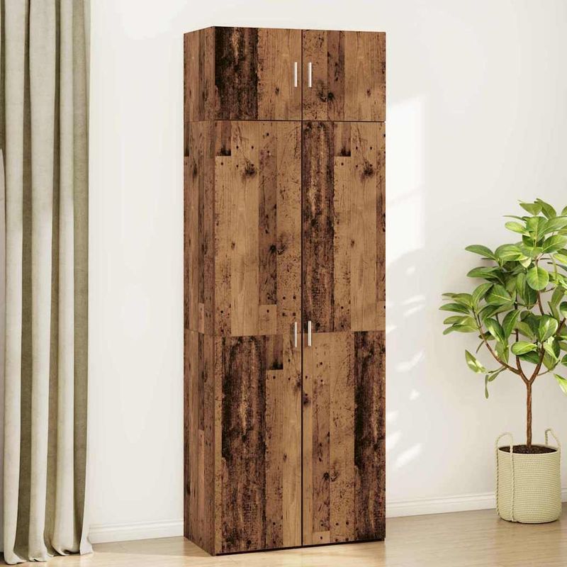 Casa si Gradina - Mobilier - Comode si corpuri - Comode - Dulap de depozitare Lemn vechi 80 x 42.5 x 225 cm Lemn compozit - Infinity.ro