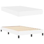 Casa si Gradina - Mobilier - Paturi si accesorii - Paturi - Pat Altele Alb pur 120 x 190 cm Piele artificiala - Infinity.ro