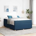 Casa si Gradina - Mobilier - Paturi si accesorii - Paturi - Cadru de pat Altele albastru 160 x 200 cm tesatura - Infinity.ro