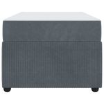 Casa si Gradina - Mobilier - Paturi si accesorii - Paturi - Cadru de pat cu saltea Altele Gri inchis 100 x 200 cm Catifea - Infinity.ro