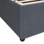 Casa si Gradina - Mobilier - Paturi si accesorii - Paturi - Cadru de pat cu saltea Altele Gri inchis 100 x 200 cm Catifea - Infinity.ro