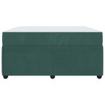 Casa si Gradina - Mobilier - Paturi si accesorii - Paturi - Cadru de pat cu saltea Altele Verde inchis 160 x 200 cm Catifea - Infinity.ro