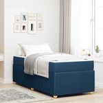 Casa si Gradina - Mobilier - Paturi si accesorii - Paturi - Cadru de pat Altele albastru 100 x 200 cm tesatura - Infinity.ro