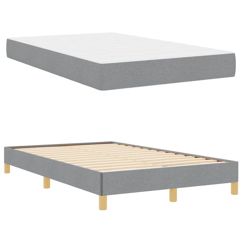 Casa si Gradina - Mobilier - Paturi si accesorii - Paturi - Pat cu arcuri Taupe, Maro 120 x 200 cm - Infinity.ro